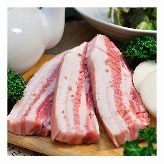 도감푸드  듀록 흑돼지 통오겹살 1kg