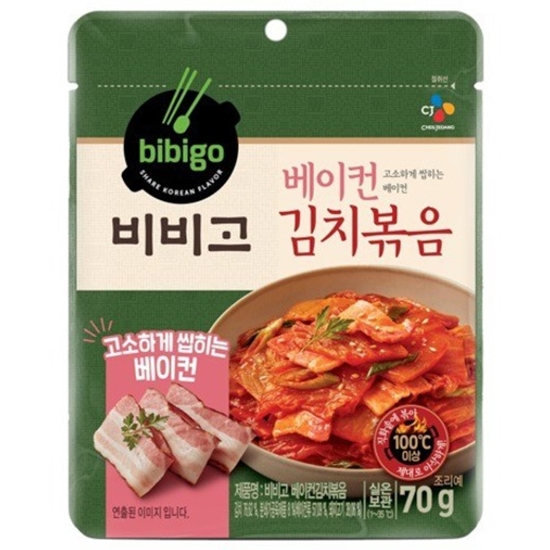 CJ제일제당 비비고 베이컨 김치볶음 70g