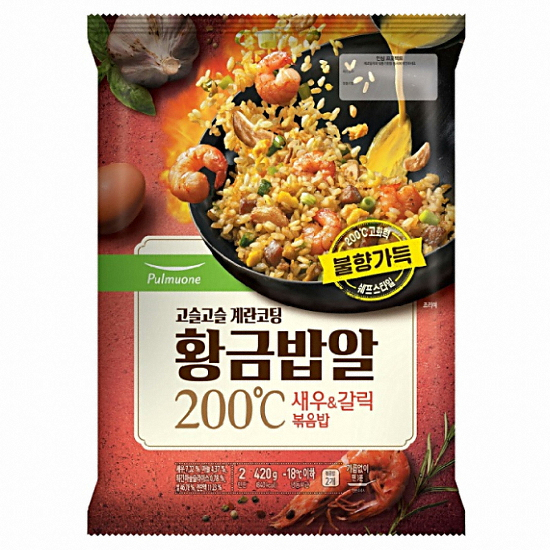 풀무원 황금밥알 새우 & 갈릭 볶음밥 420g[1개]