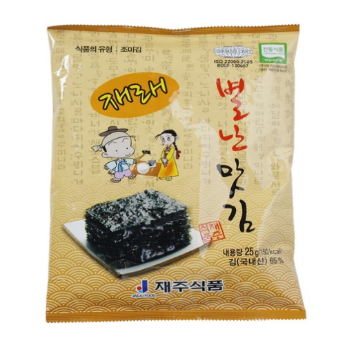 재주식품  재래별난맛김 25g
