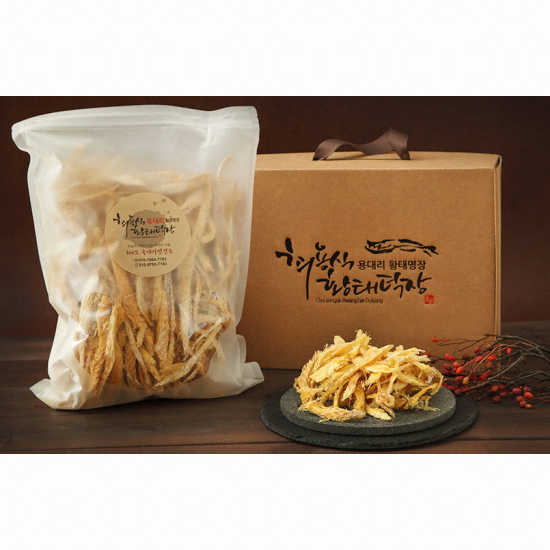 건해몽  최용식황태덕장  9/2 월 부터순차출고  60년황태장인의 용대리 자연건조 황태채 선물세트