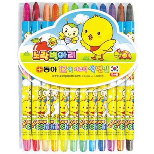 동아  노랑병아리 샤프식 색연필