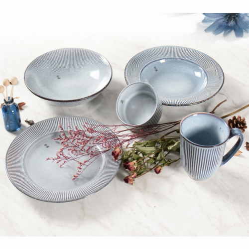 카라 발퀴레  Erda 에르다 디너 세트 5P 블루