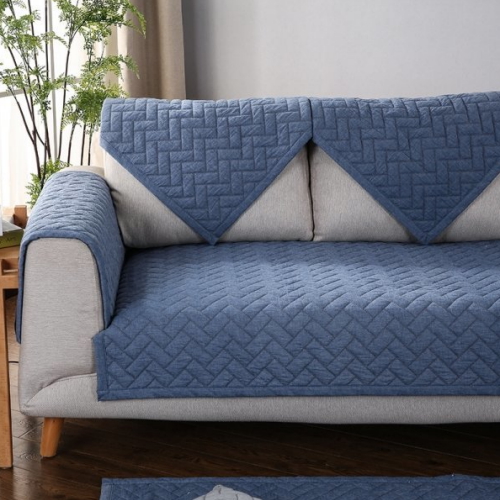 러빙랩  모던 소파패드 알레그리아  블루  2인용 70 x 150 cm