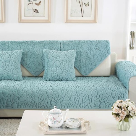 러빙랩  극세사 마렌느 소파패드  그레이  2인용 70 x 150 cm