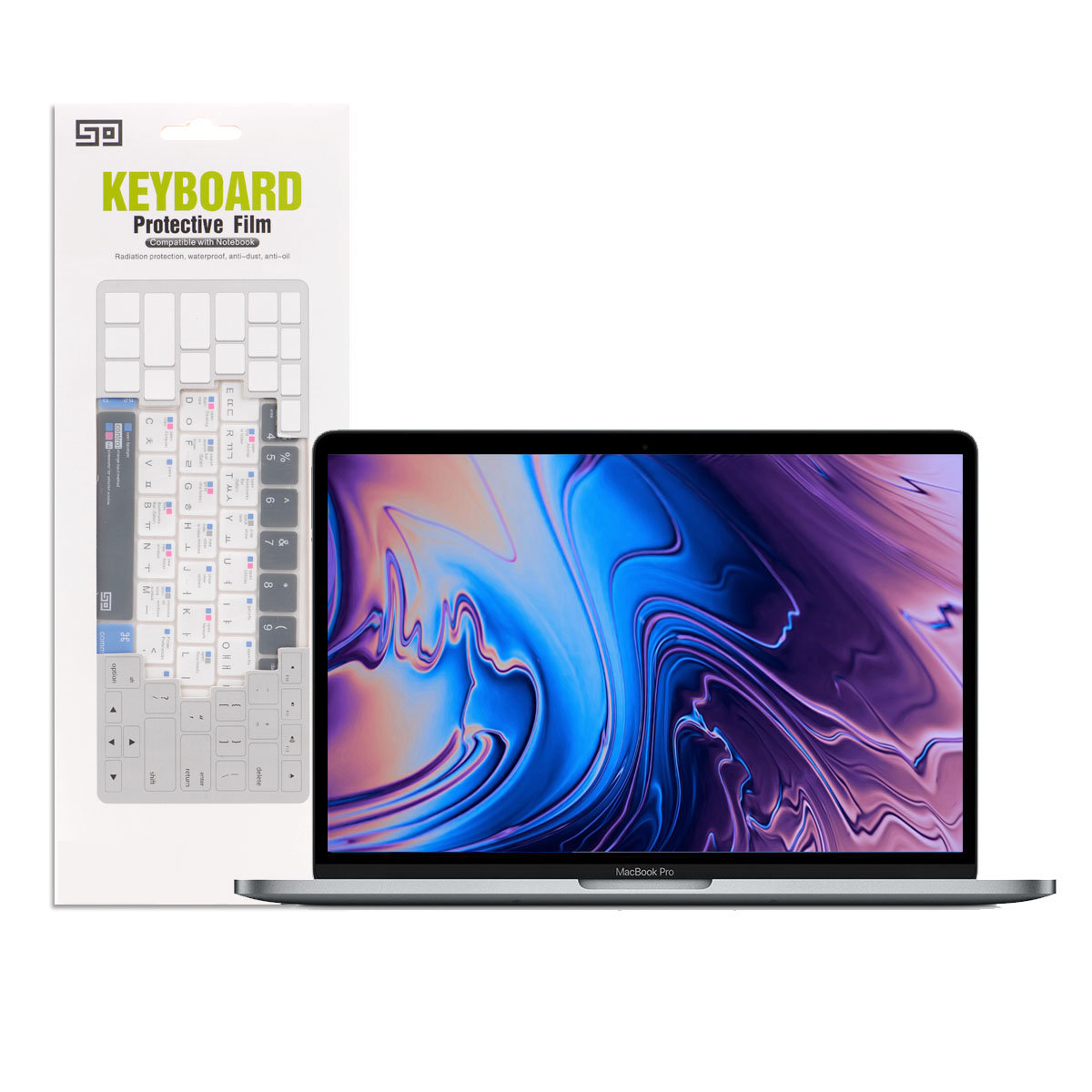 쏘  애플 맥북프로 M1 13인치 단축키 키스킨 키보드 커버