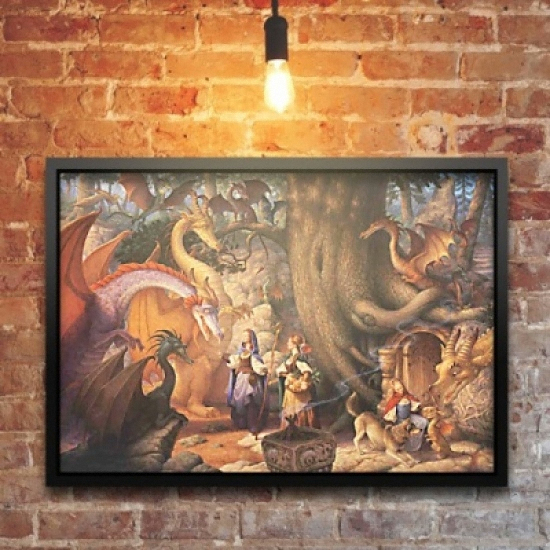 오너클랜 500조각 직소퍼즐 동화 속 드래곤과의 만남