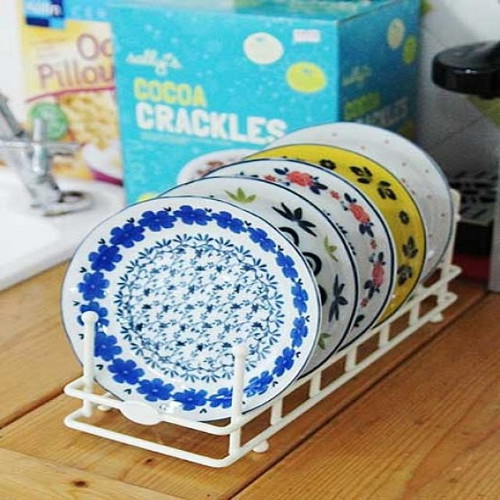 겹쳐서 여러장 많이 보관할수 있는 오로라 접시꽂이 장식 진열대 접시받침 다양한상품