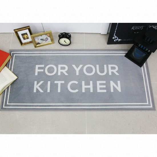 러그랜드 텍스트 극세사 주방매트