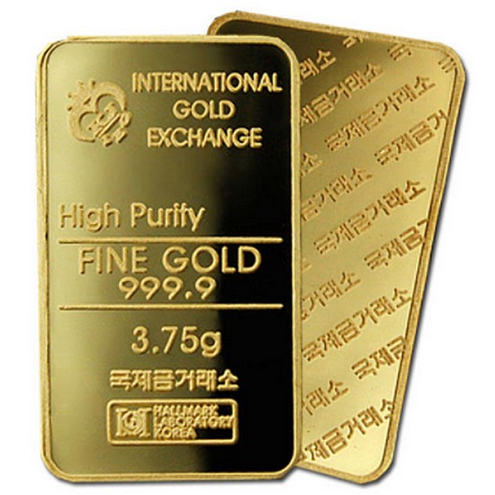 국제금거래소  프레스 골드바 3.75g
