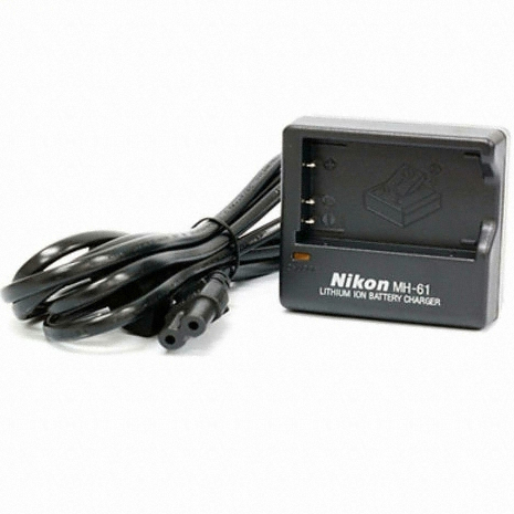 니콘  NIKON  착불  디카용 배터리 충전기/MH-61  EN-EL5 배터리용  4.2V .095A/전기선 포함  중국산 벌크포장