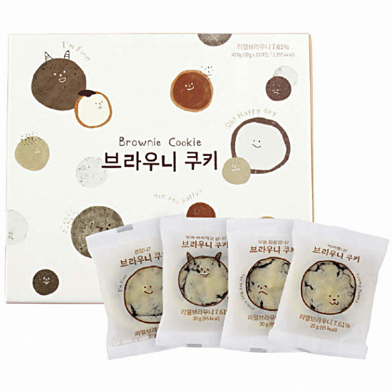 신라명과  브라우니 쿠키세트 420g