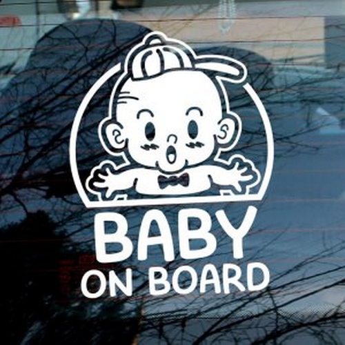 뭉키월드  마크 마이클 Baby On Board 스티커 LSC-672