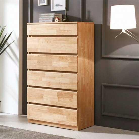 팀버스리빙 속깊은 러버 원목 광폭 6단 서랍장 800