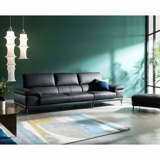 자코모 바스토 럭스 천연통가죽 소파 4인용