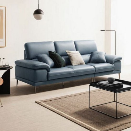 자코모 바스토 럭스 천연통가죽 소파 3.5인용