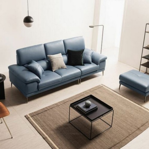 자코모 바스토 럭스 천연통가죽 소파 3.5인용