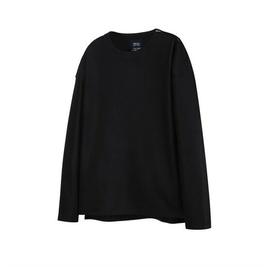 질스튜어트 블랙 백 아트웍자수 티셔츠_JNTS9D202BK