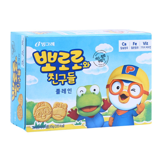  빙그레 뽀로로와 친구들 플레인 65g [6개] 상품이미지