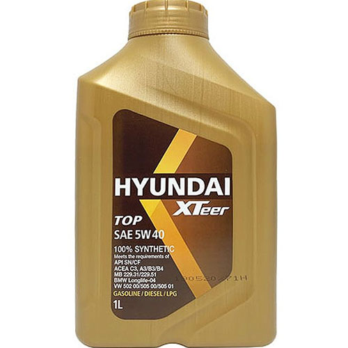 현대오일뱅크 엑스티어 탑 5W40 1L [12개]