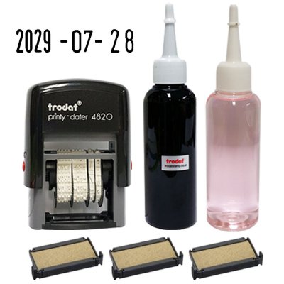 제조일자 유통기한 유통기간 표시 날짜스탬프 잉크 4820셋트 비닐류에 찍음