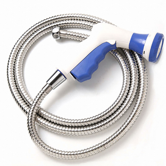 리빙홈데코 원터치스프레이건 메탈호스2M세트/욕실 청소샤워기