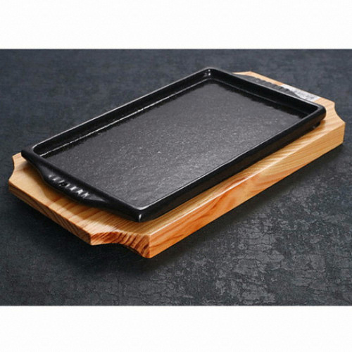 영일산업  무쇠주물팬 사각 장어판 5호 15x27cm