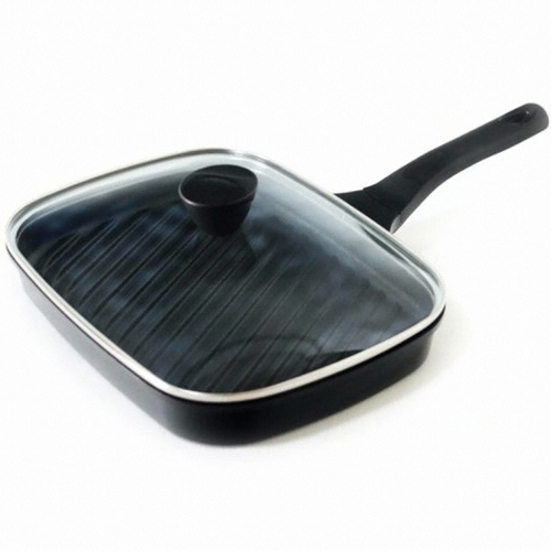 키친아트  하우스쿡 멀티그릴+유리뚜껑 21x27cm