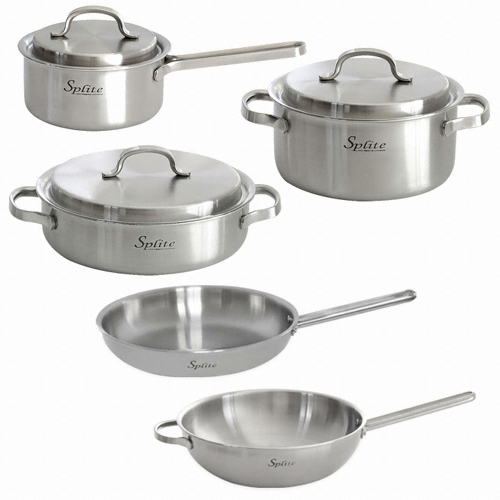 한일스텐레스  스플릿 통5중 냄비프라이팬 5종 A (편수16+양수20+전골24+팬28+궁중28)