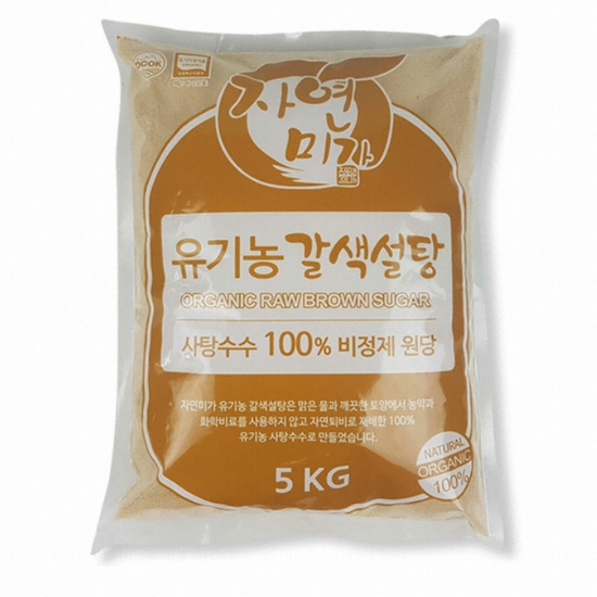 자연미가 비정제 유기농설탕 5kg