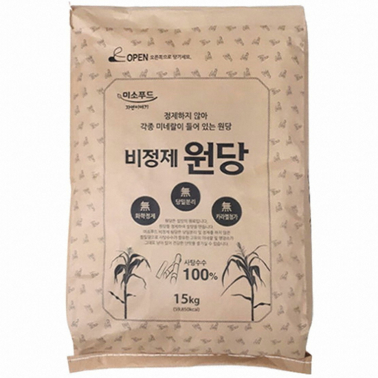 미소푸드 비정제 원당 15kg