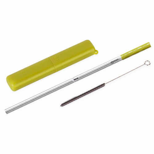 실리만  휴대용 스테인레스 스틸 빨대 세트