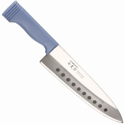 일본 칠지도 타공 식도 주방칼 녹색 22cm