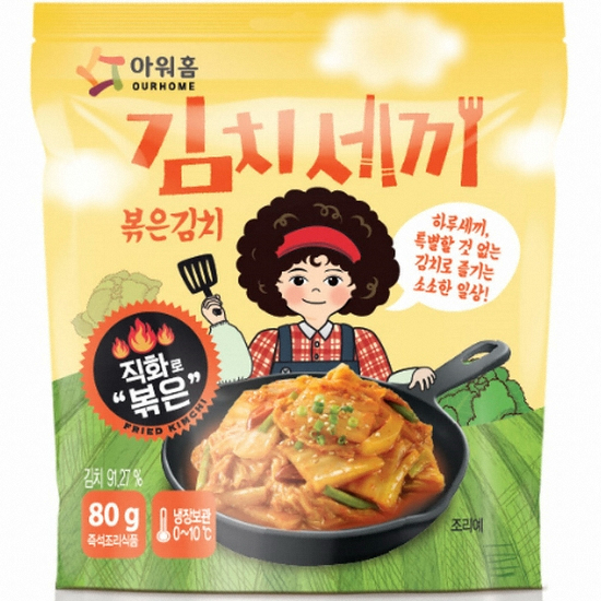 아워홈  김치세끼 볶음김치 80g
