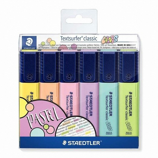 스테들러  텍스트서퍼 클래식 파스텔 형광펜 세트
