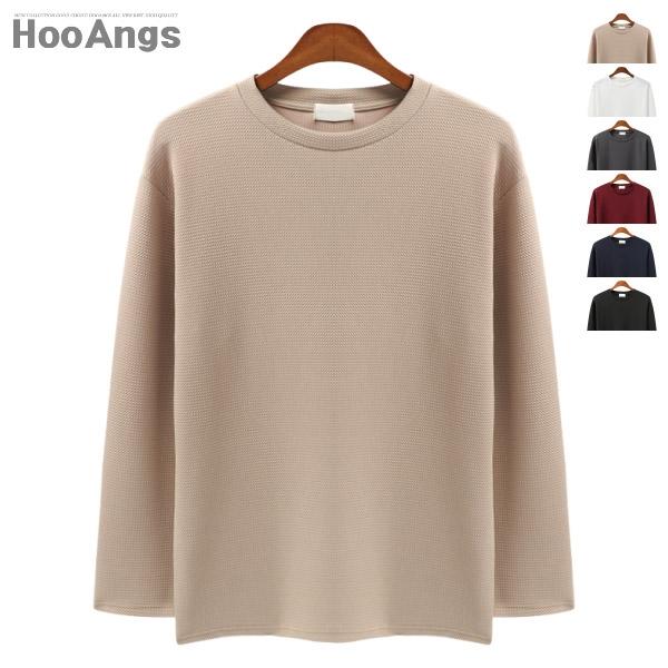 후앙스  베이직 엠보포인트 라운드티셔츠 DMRT1006