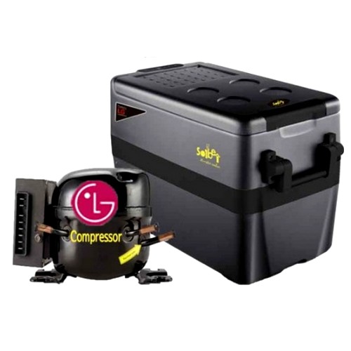 솔베이  몬스터 차량용 냉장고 블랙 뉴 LG 컴프레서 40L