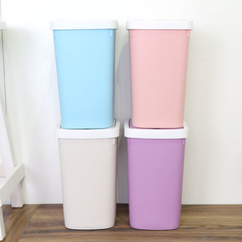 즐거운생활  원터치 컬러 인테리어 휴지통 9L