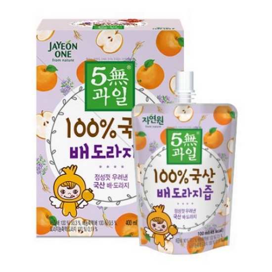 웰팜 자연원 5무과일 100% 국산 배도라지즙 100ml