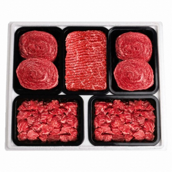 대구축협  냉장  축협 한우 1+등급 정육 선물세트 2호 3.0kg  불고기600gx2팩,국거리