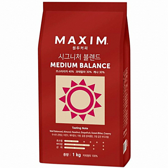 동서식품 맥심 시그니처 블렌드 미디엄 밸런스 1kg