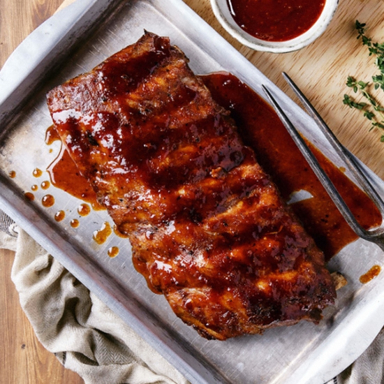 케이엔씨푸드  케이쿡 매콤바베큐 폭립 400g