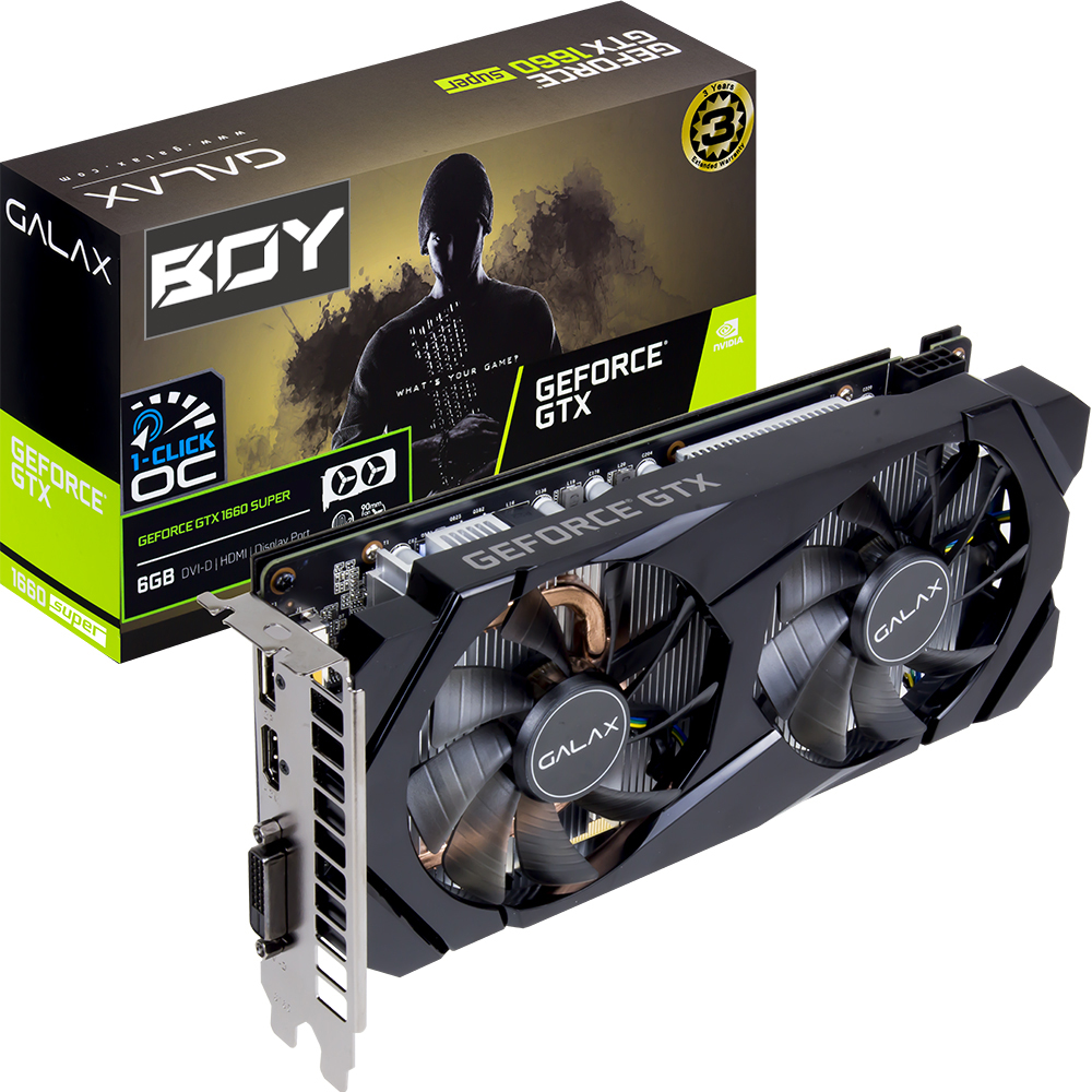갤럭시 BOY 지포스 GTX 1660 SUPER OC D6 6GB