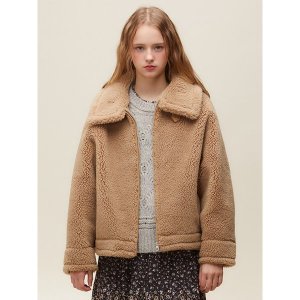 써스데이아일랜드 여성 롱기장 인조 무스탕_T198MLT237W