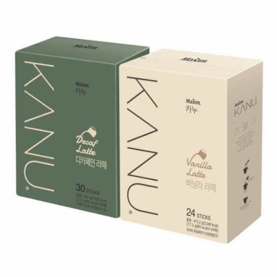 동서식품 맥심 카누 바닐라 라떼 24개입 + 디카페인 라떼 30개입