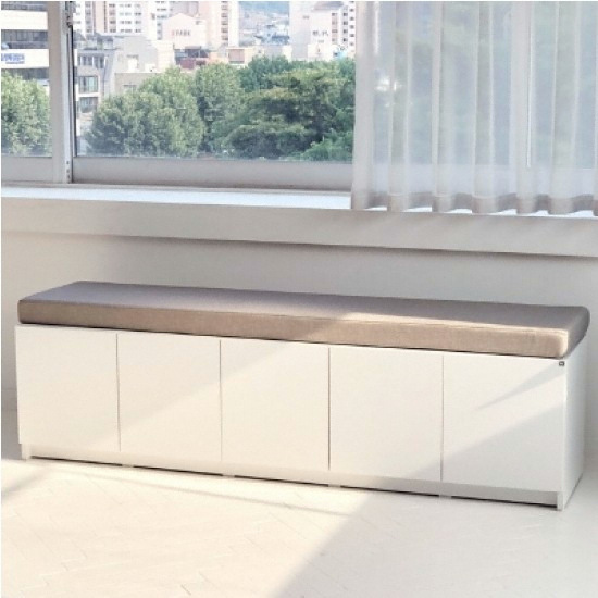 필웰 테미스 5칸 수납 벤치소파 3인용