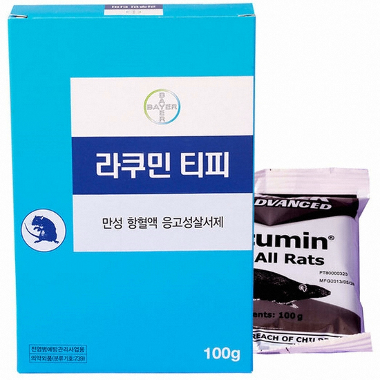 쥐약 라쿠민 티피100g