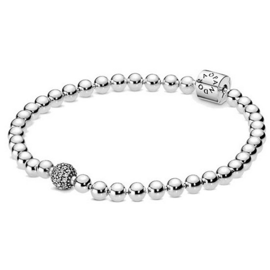 판도라 비드 앤 페이브 팔찌_598342CZ