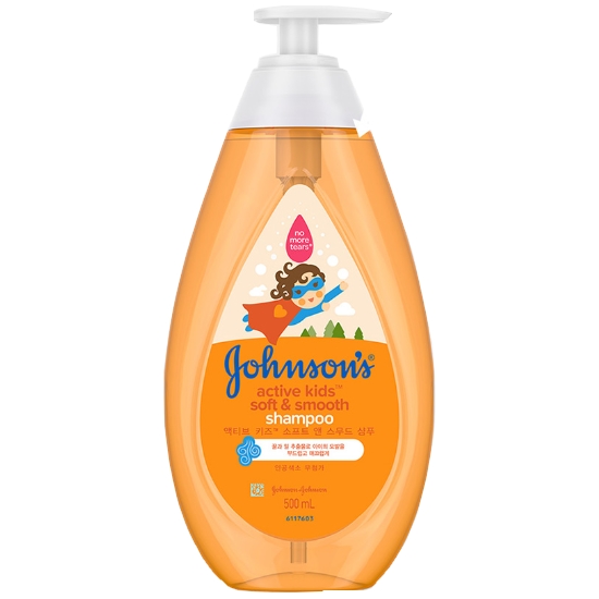 존슨즈베이비 액티브 키즈 소프트 앤 스무드 샴푸 500ml
