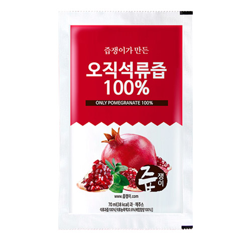 케이에프한국자연농산 즙쟁이 오직석류즙 100% 70ml 100포